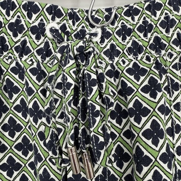 New Nautica Womens Size XL Blue Green Elastic Waist Straight Leg Pull On Pants - Picture 7 of 12